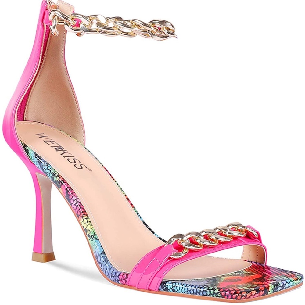 SOLD‼️ WETKISS Gladiator Square Toe Stiletto